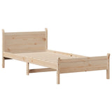 Bed Frame without Mattress 90x200 cm Solid Wood Pine 855600