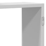 ZNTS Wall Shelf White 129x18x42 cm Engineered Wood 853218