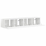 TV Wall Cabinet 2 pcs Gloss White 78.5 x 31 x 29.5 cm 892218