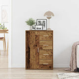 Sideboard with Drawer Old Wood 60 x 31 x 84 cm Engineered Wood 862264