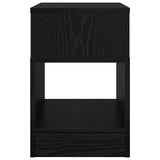 End Table 2 pcs Black Oak 30.5 x 30 x 45 cm Engineered Wood 890899