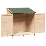 Garden Shed Natural 106.5 x 56 x 113.5 cm Solid Fir Wood 42033440