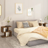 Bedside Cabinets 2 pcs Brown Oak 50x30x51.5 cm Engineered Wood 815833