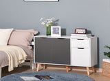 Sideboard Floor Standing Storage Cabinet with Drawer for Bedroom, Living Room, Home Office, Grey T3398P344456