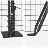Welded Wire Fence with Concrete Base 25 x 1.4 m 3352564