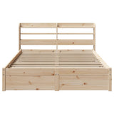 Bed Frame with Headboard without Mattress 150x200 cm King Size 3306738