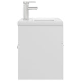 Sink Cabinet with Built-in Basin White Engineered Wood 3071279