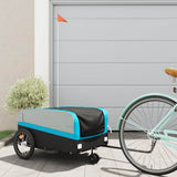 Bike Trailer Black and Blue 45 kg Iron 94072