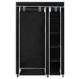 Folding Wardrobe Black 110x45x175 cm 60719