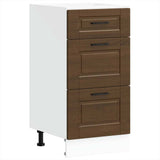 Kitchen Base Cabinet Porto Brown Oak Engineered Wood 854227