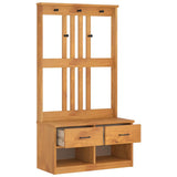 Hall Tree SANDNES 87x40x159.5cm Solid Wood Pine 4010490