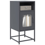 ZNTS Bedside Cabinet Anthracite 36x39x78 cm Cold-rolled Steel 853412