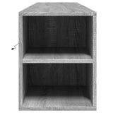TV Wall Cabinet with LED Grey Sonoma 180x31x39.5 cm 3307959