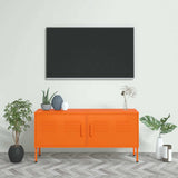 336228 TV Cabinet Orange 105x35x50 cm Steel
