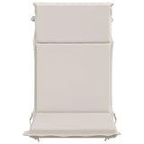 High Back Chair Cushion GEMERT 4 pcs 100% Polyester White 945697