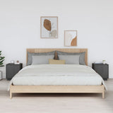 Bedside Cabinets 2 pcs Grey 40x34x45 cm Solid Wood Pine 818280