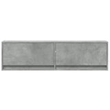 TV Wall Cabinet with LED Lights Concrete Grey 140x31x38 cm 852372
