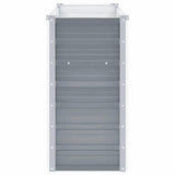 Garden Raised Bed Galvanised Steel 160x40x77 cm Grey 44848