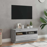 TV Cabinet with LED Lights Grey Sonoma 80x35x40 cm 815724