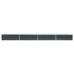 Garden Raised Bed Galvanised Steel 600x80x45 cm Anthracite 47075