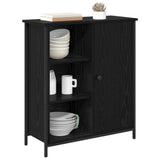 Sideboard Black Oak 70 x 30 x 80 cm Engineered Wood 882811
