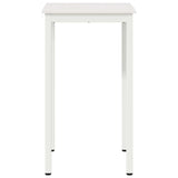 Bar Table White 60 x 60 x 105 cm Solid Pine Wood 892798
