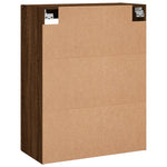 Wall Mounted Cabinets 2 pcs Brown Oak Engineered Wood 3197960