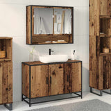 Bathroom Cabinet Old Wood 90 x 33 x 60 cm Engineered Wood 883617