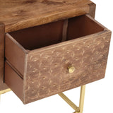 Bedside Cabinet 40x30x50 cm Solid Mango Wood 286554