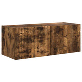 TV Wall Cabinet Smoked Oak 78.5 x 31 x 29.5 cm Engineered Wood 892219