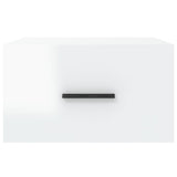 Wall-mounted Bedside Cabinets 2 pcs High Gloss White 35x35x20 cm 829857