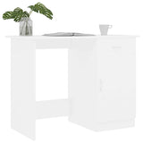 801080 Desk White 100x50x76 cm Engineered Wood