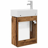 Bathroom Vanity Unit with Tap Old Wood 45.5 x 22.5 x 84 cm 889449
