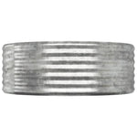 Garden Raised Bed Galvanised Steel 249x100x36 cm Silver 318997
