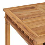 Garden Dining Table 80x80x80 cm Solid Teak Wood 49384