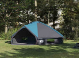 Teepee Tent 8-Person with Roof Blue and Grey 490 x 410 x 210 cm 42004069