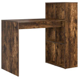 Desk with Shelf Smoked Oak 108 x 55 x 103.5 cm Engineered Wood 869462