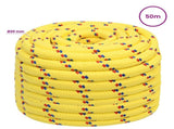 Multipurpose Utility Rope 20 mm 50 m Yellow PP 2400 kg Max Load 3472851
