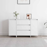 Sideboard with Drawer White 120 x 41 x 75 cm Engineered Wood 3333906