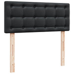 Box Spring Bed with Mattress Black 120x190 cm Faux Leather 3286112