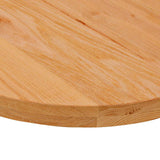Table Top Light Brown 120x60x4 cm Solid Wood Oak Oval 4009051