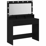 Dressing Table Black Oak 100 x 41 x 135 cm Engineered Wood 865101