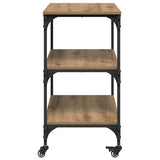 Kitchen Trolley Artisan Oak 60 x 41 x 76 cm Engineered Wood 883009