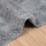 Shaggy Rug High Pile NAVARRA Light Grey 240x340 cm Polyester 4102858