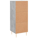 Sideboard Concrete Grey 34.5x34x90 cm Engineered Wood 830432