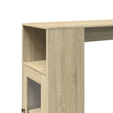 Bar Table with Racks Sonoma Oak 101x40x103.5 cm Engineered Wood 854366