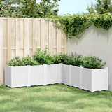 Garden Planter White 160x160x53 cm PP 367869