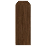 Sideboard with LED Lights Brown Oak 202x37x100 cm 3209190