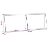 Retaining Wall 2 pcs 60 x 12 x 30 cm Galvanised Steel Silver 8015267