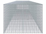 Gabion Basket with Cover 950x100x100 cm Galvanised Iron 3295207